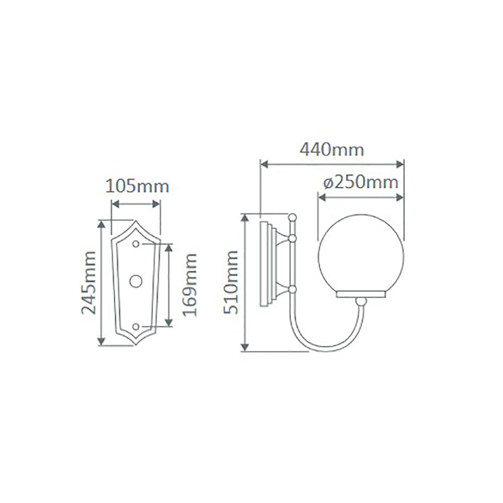 Buy Exterior Wall Lights Australia Lisbon Exterior Wall Light Up Bracket W250mm Green Aluminium - 15665