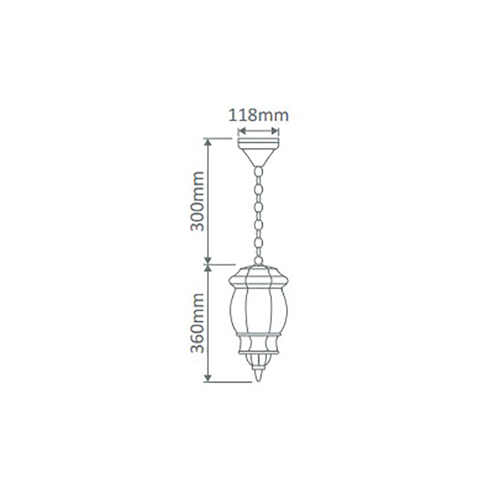 Buy Outdoor Pendant Lights Australia Vienna Outdoor Pendant Light Burgundy Aluminium - 15880