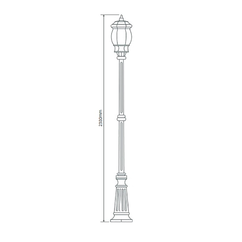 Vienna Post Light H2380mm Beige Aluminium - 16010