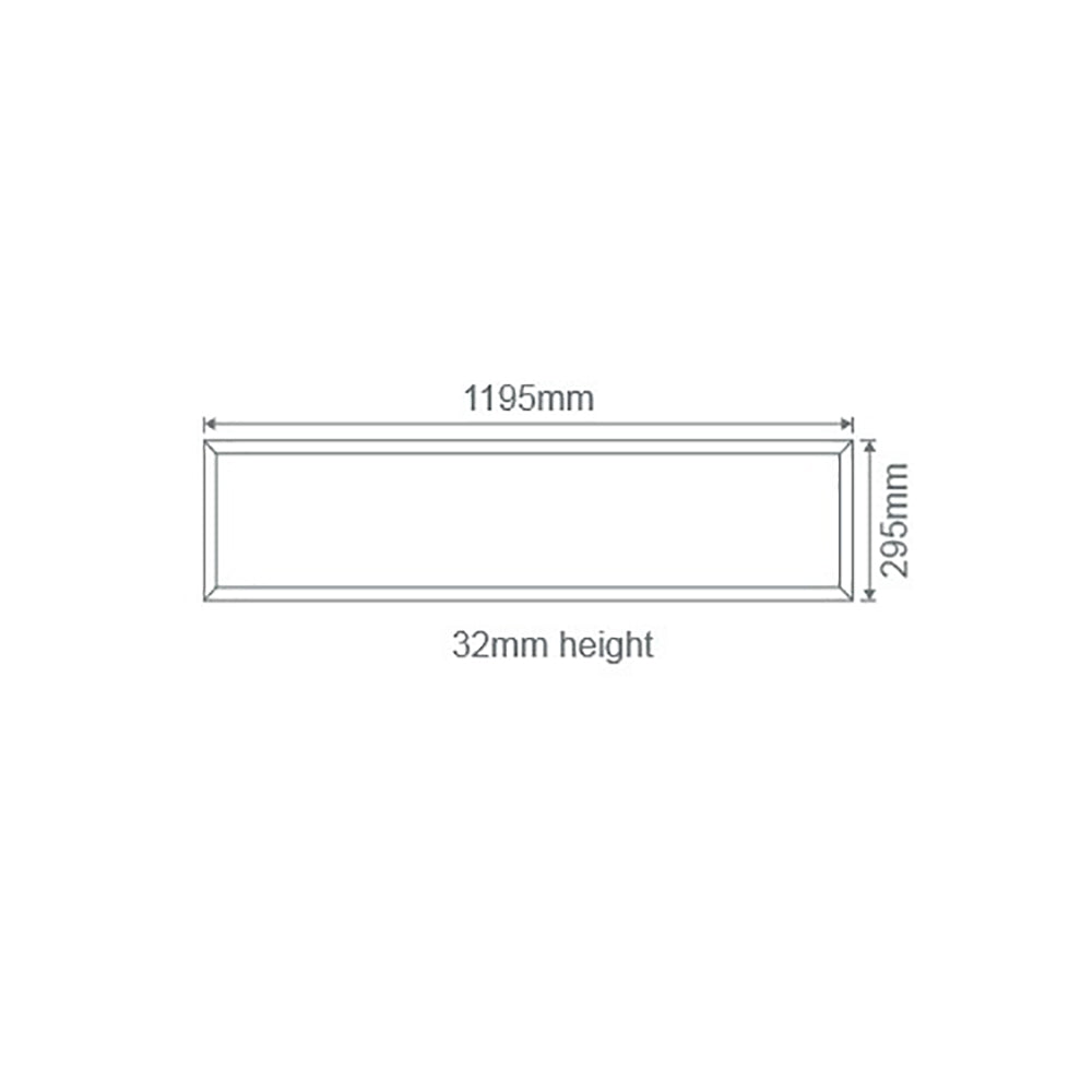 Buy Panel Frames Australia Rectangular Panel Frame W295mm White - 19342