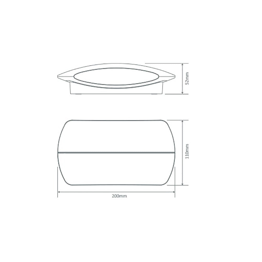 Buy Up / Down Wall Lights Australia Bell Up & Down Wall Light 13W White Aluminium 5000K - 19381