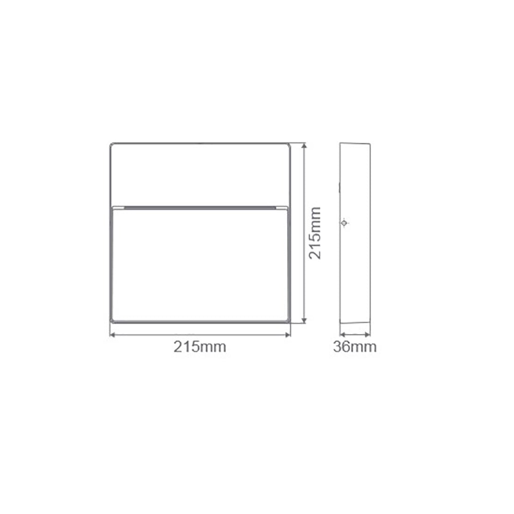 Buy Outdoor Step Lights Australia Zeke Square Outdoor Step Light White Aluminium 3000K - 19508