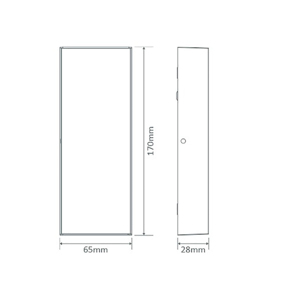 Buy Up / Down Wall Lights Australia Edge Up & Down Wall 2 Lights White Aluminium 5000K - 19689