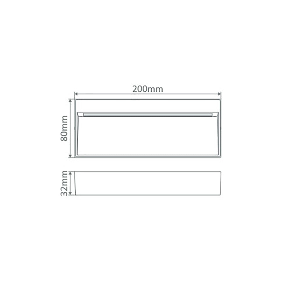 Buy Outdoor Step Lights Australia Zeke Rectangular Outdoor Step Light 12V 8W Black Aluminium 5000K - 19863