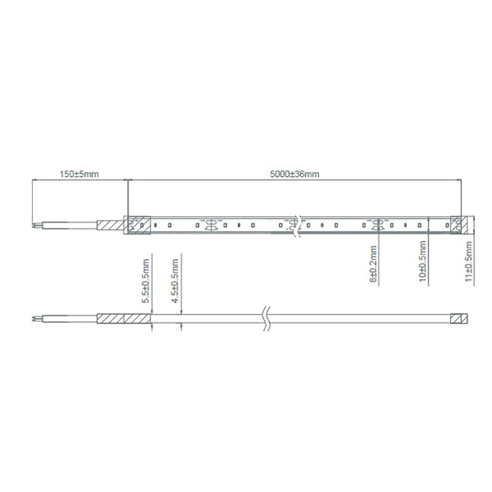 Buy LED Strip Lights Australia Plex Outdoor LED Strip Light 12V 7.2W 5000K - 20335