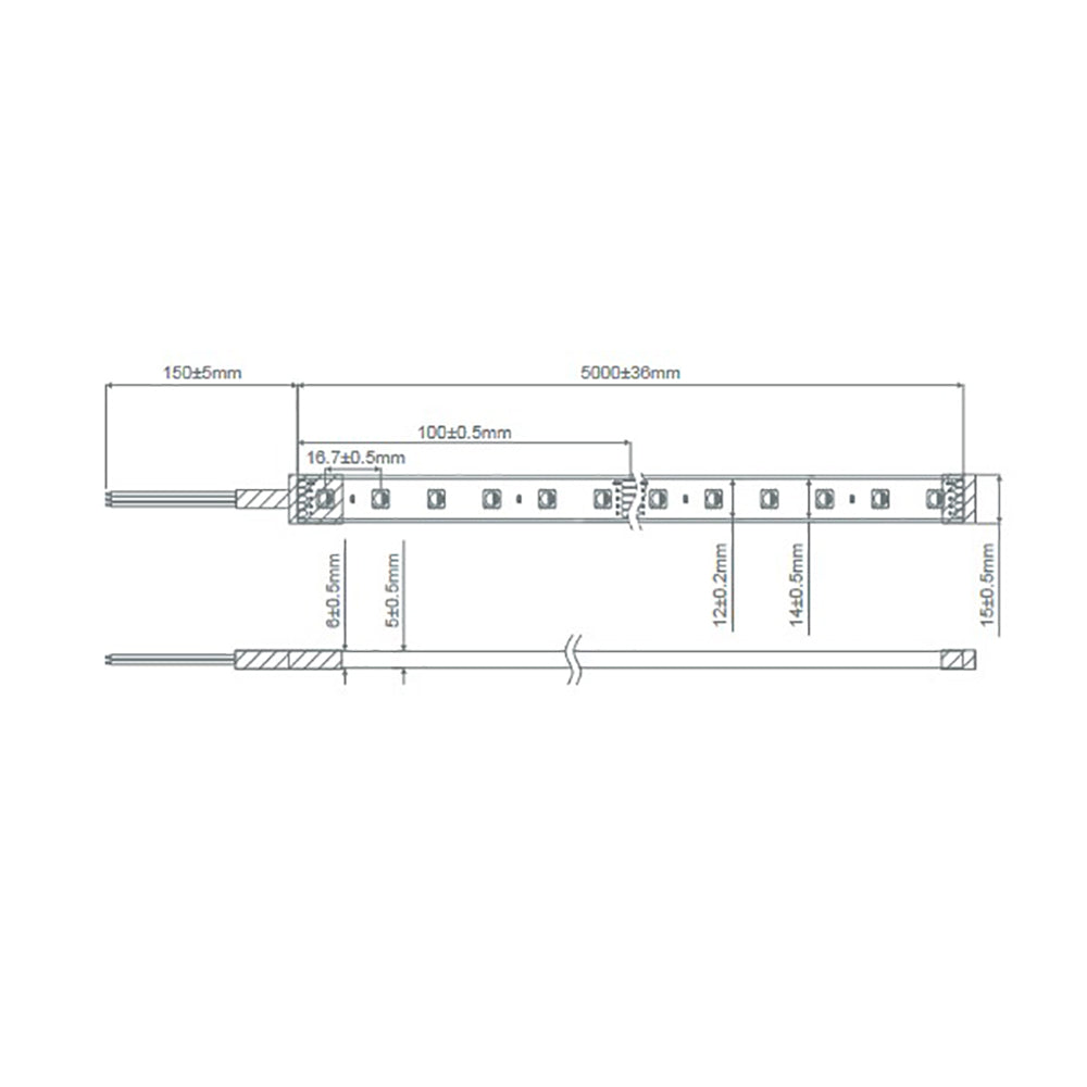 Buy LED Strip Lights Australia Plex Outdoor LED Strip Light 24V 19.2W RGBWW - 20344