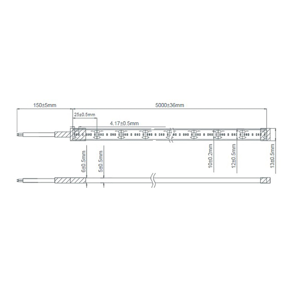 Buy LED Strip Lights Australia Plex Outdoor LED Strip Light 24V 19.2W 5000K - 20343