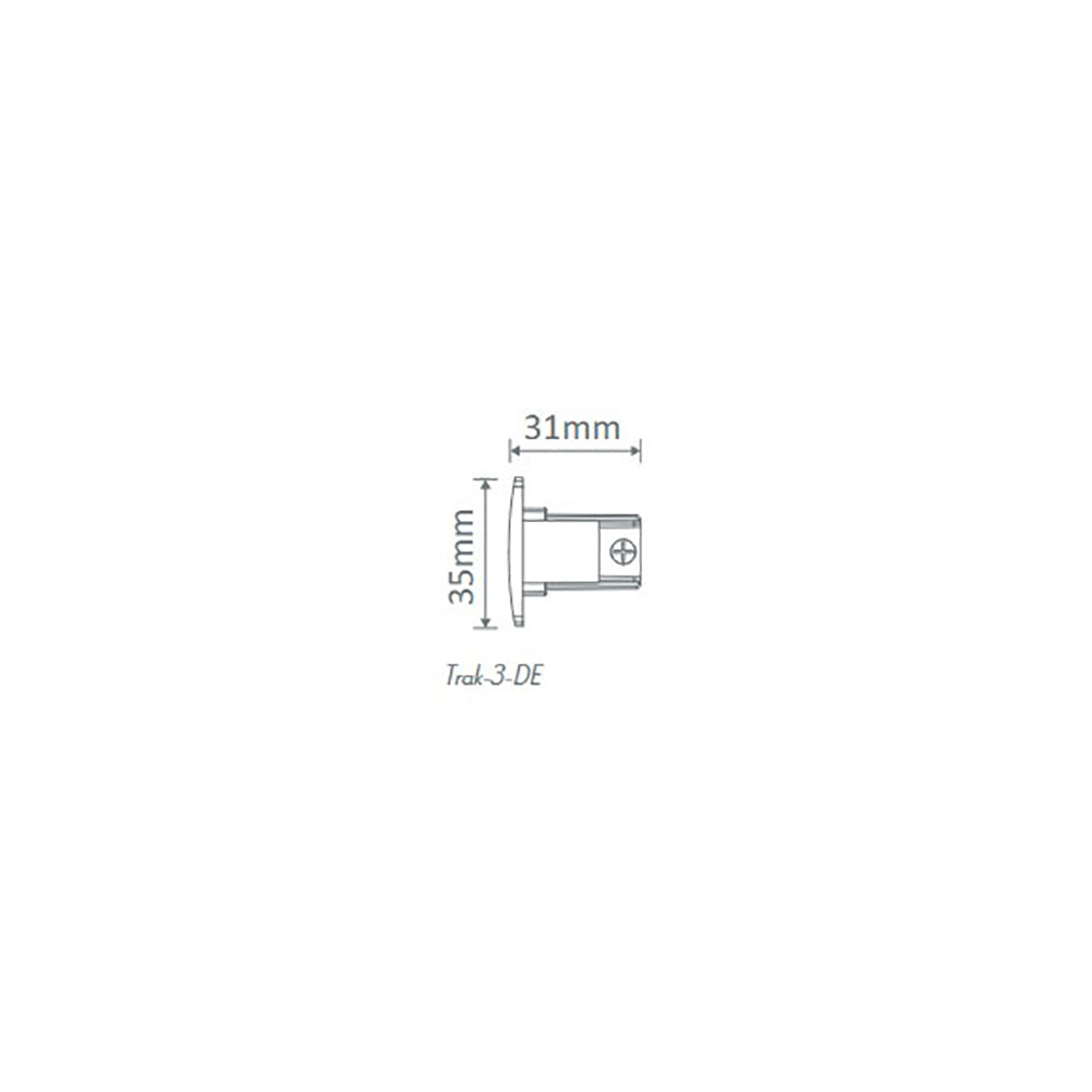 Buy Three Circuit Tracks & Accessories Australia Trak 3 Circuit Dead End White - 22161