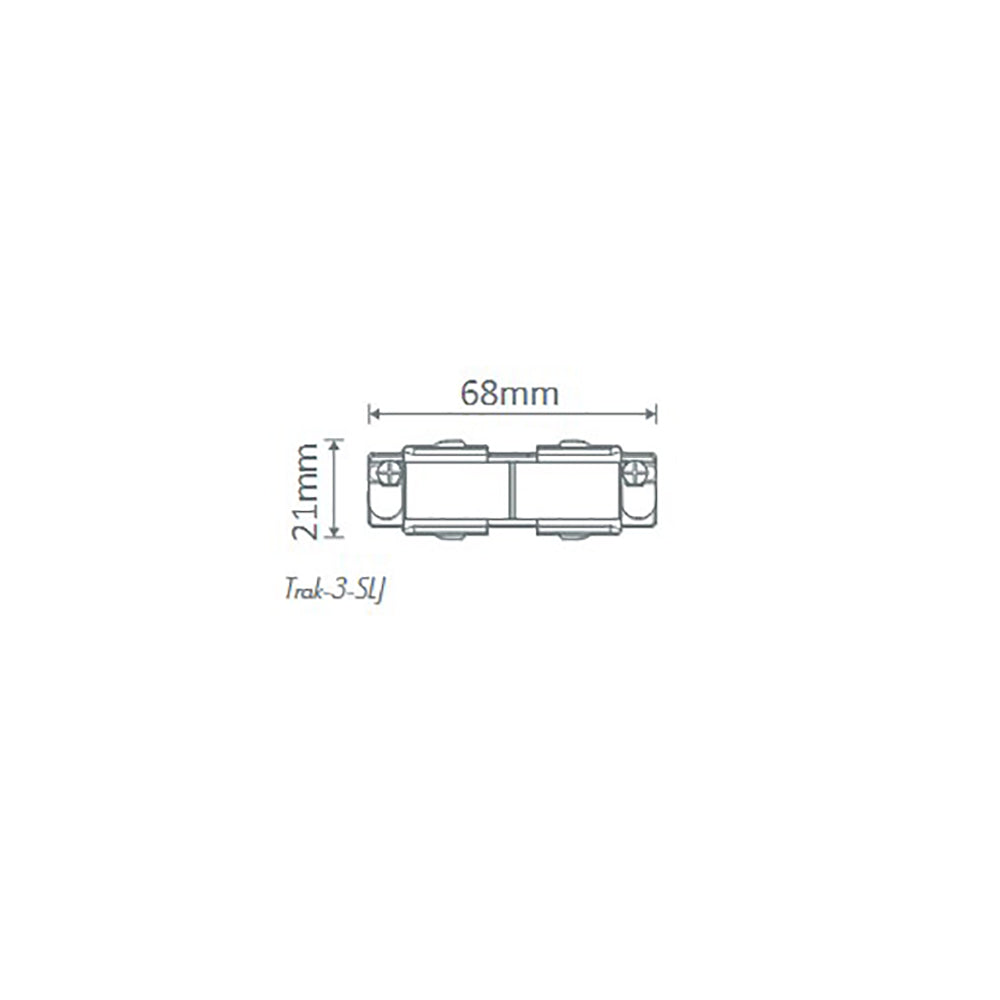 Buy Three Circuit Tracks & Accessories Australia Trak 3 Circuit Mini Straight Live Joiner Black - 22162