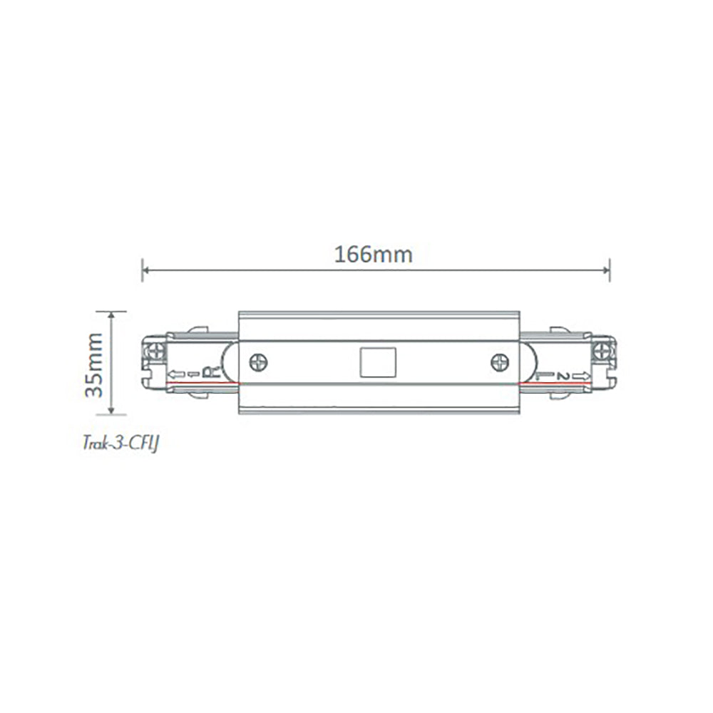 Buy Three Circuit Tracks & Accessories Australia Trak 3 Circuit Centre Feed Live Joiner White - 22189