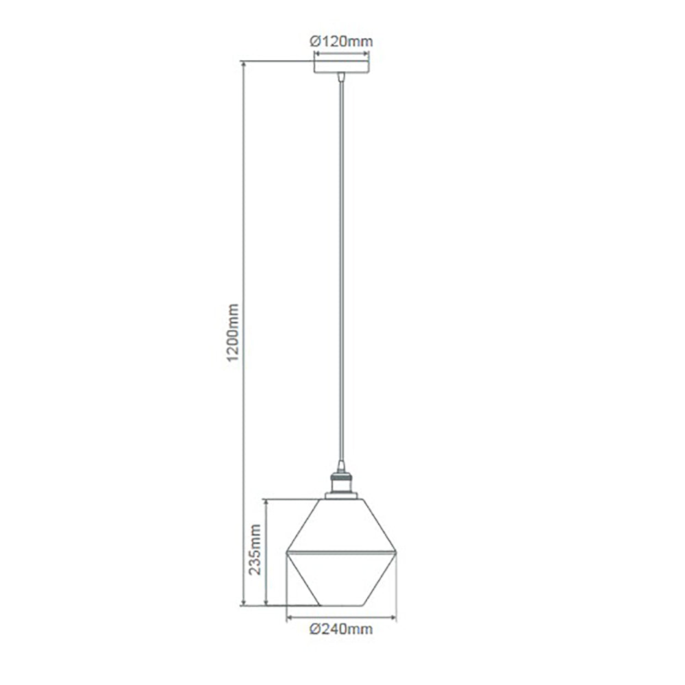 Buy Pendant Lights Australia Alice Pendant Light W240mm Amber Glass - 31300