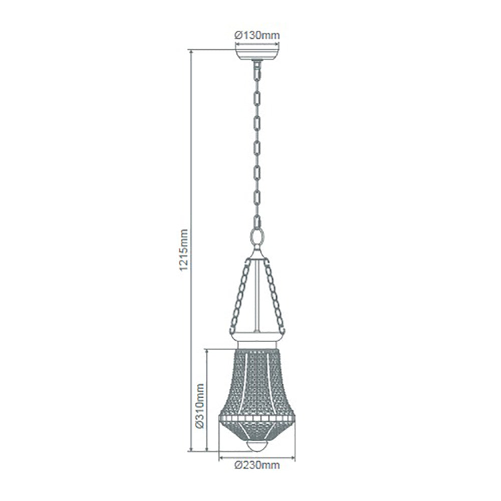 Buy Ceiling Lanterns Australia Maya Ceiling Lantern Clear Glass - 31330