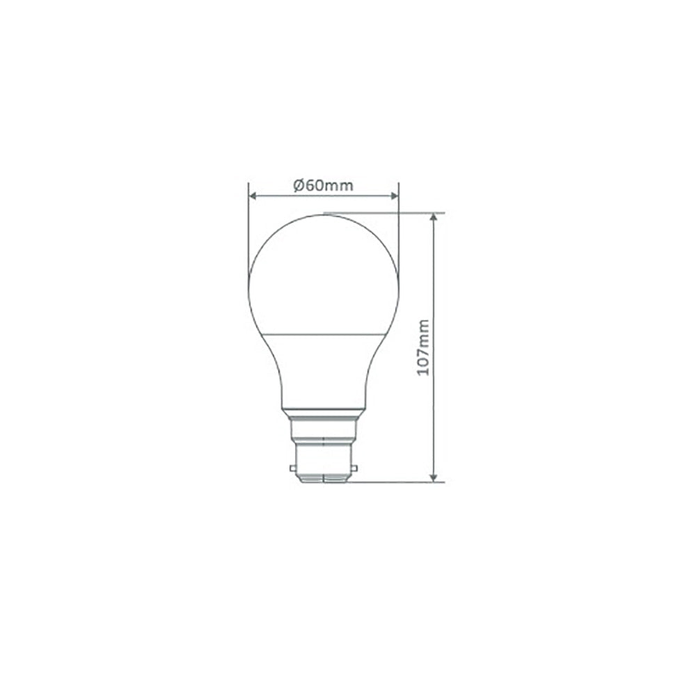 Buy LED Globes Australia Key GLS LED Globe BC 240V 11W Frosted 6500K - 65002