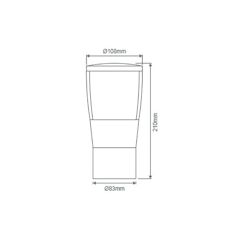 Buy Post Tops Australia BL-200 Post Top White Aluminium - 10710