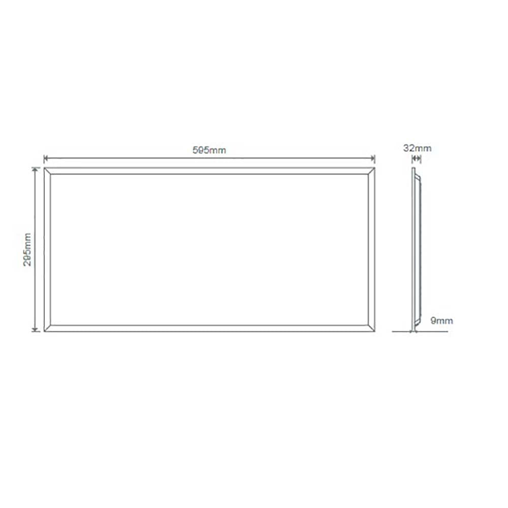 Buy LED Panel Lights Australia Rectangular LED Panel Light 16W 3CCT /  DALI - 21646