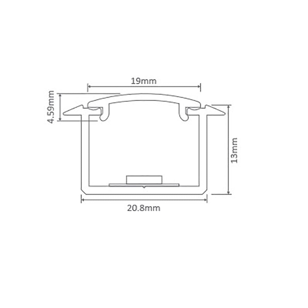 Buy Accessories & More Australia Opti-line DIY Linear L3000mm Black Aluminum - 22064