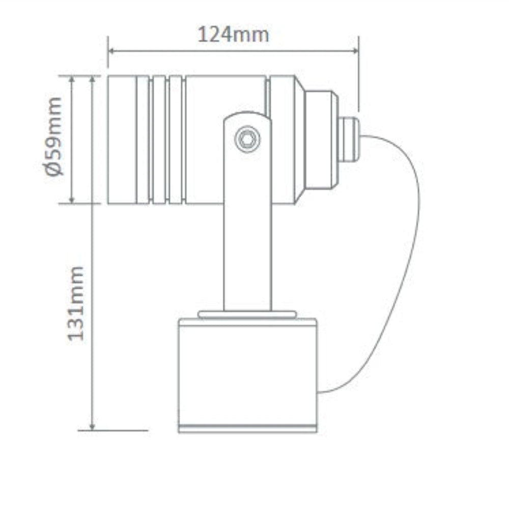 Elite Exterior Wall Light 6W Aluminium 3CCT - 19143