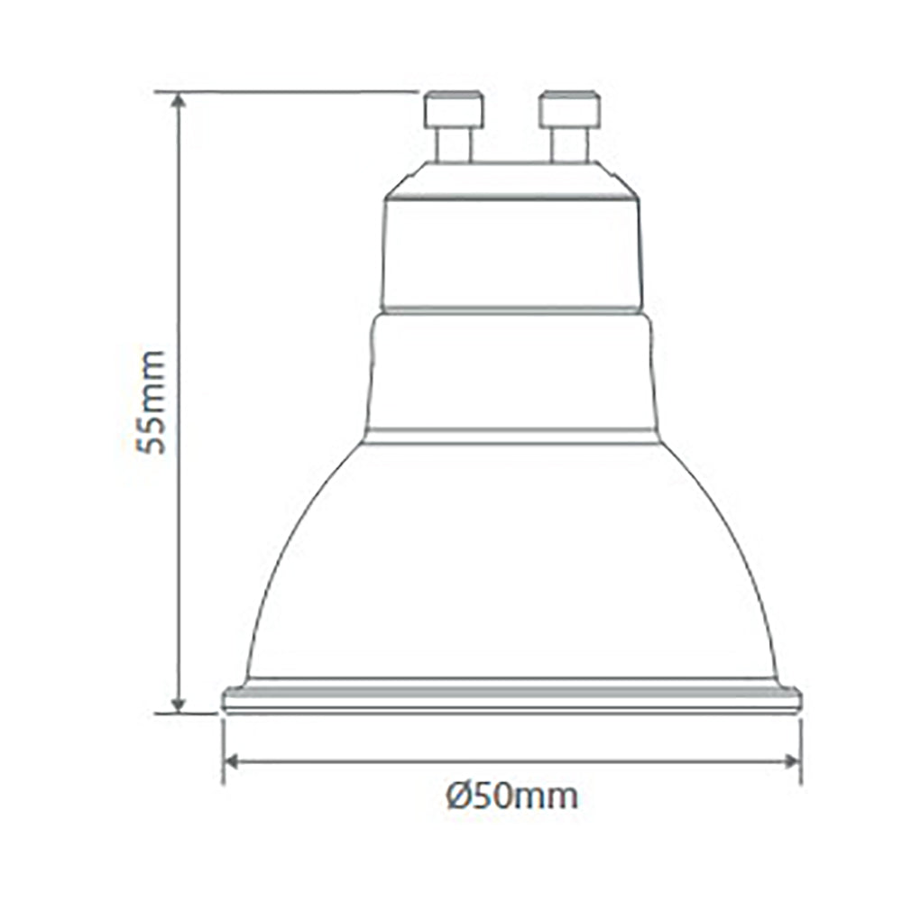 Buy LED Globes Australia Key LED Globe GU10 240V 6W White 5000K - 65098