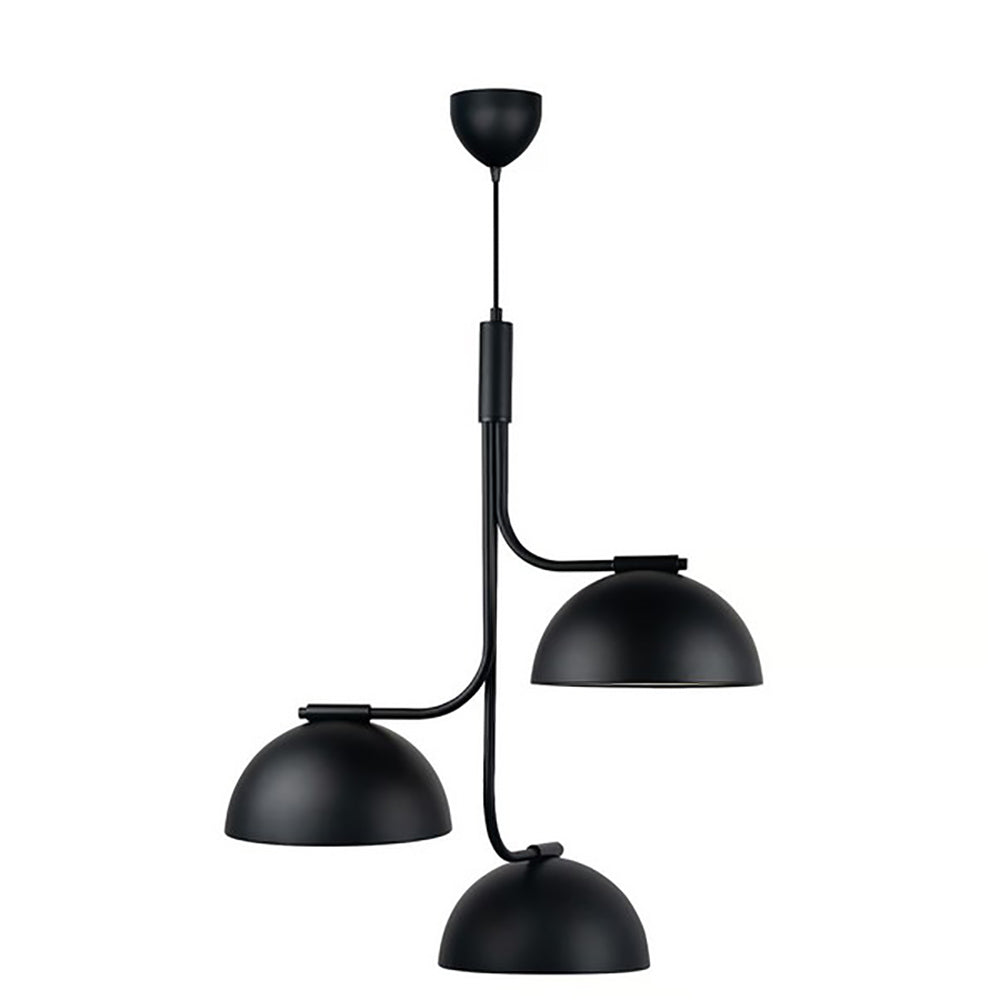 Tullio Pendant 3 Lights Black Metal - 2220033003