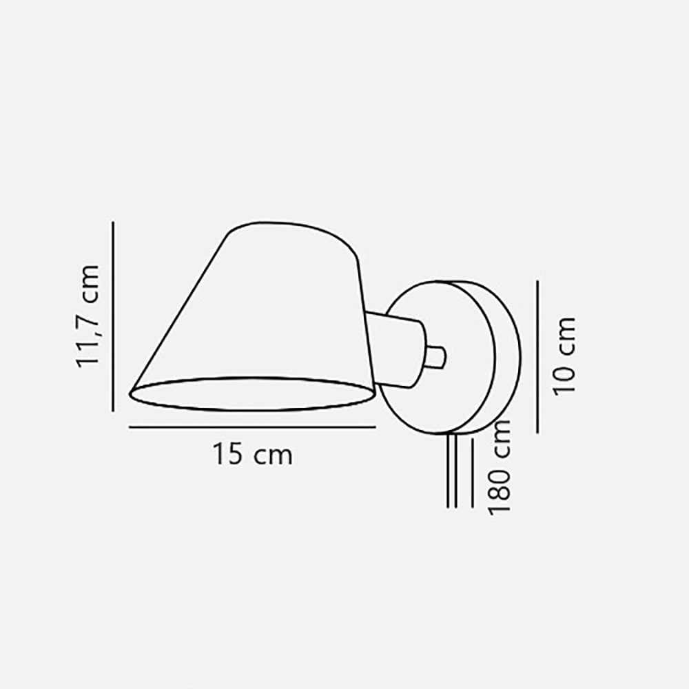 Buy Wall Sconce Australia Stay Wall Sconce Grey Aluminium - 2220381010