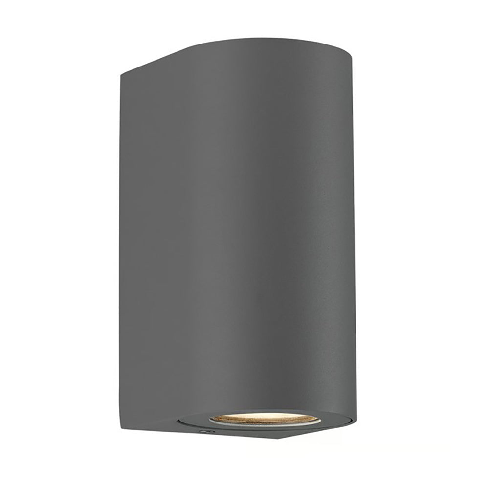 Buy Up / Down Wall Lights Australia Canto Up & Down Wall 2 Lights Grey Aluminium - 49721010