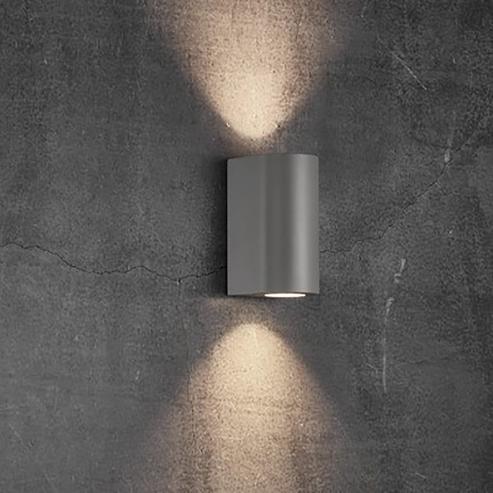 Canto Up & Down Wall 2 Lights Grey Aluminium - 49721010