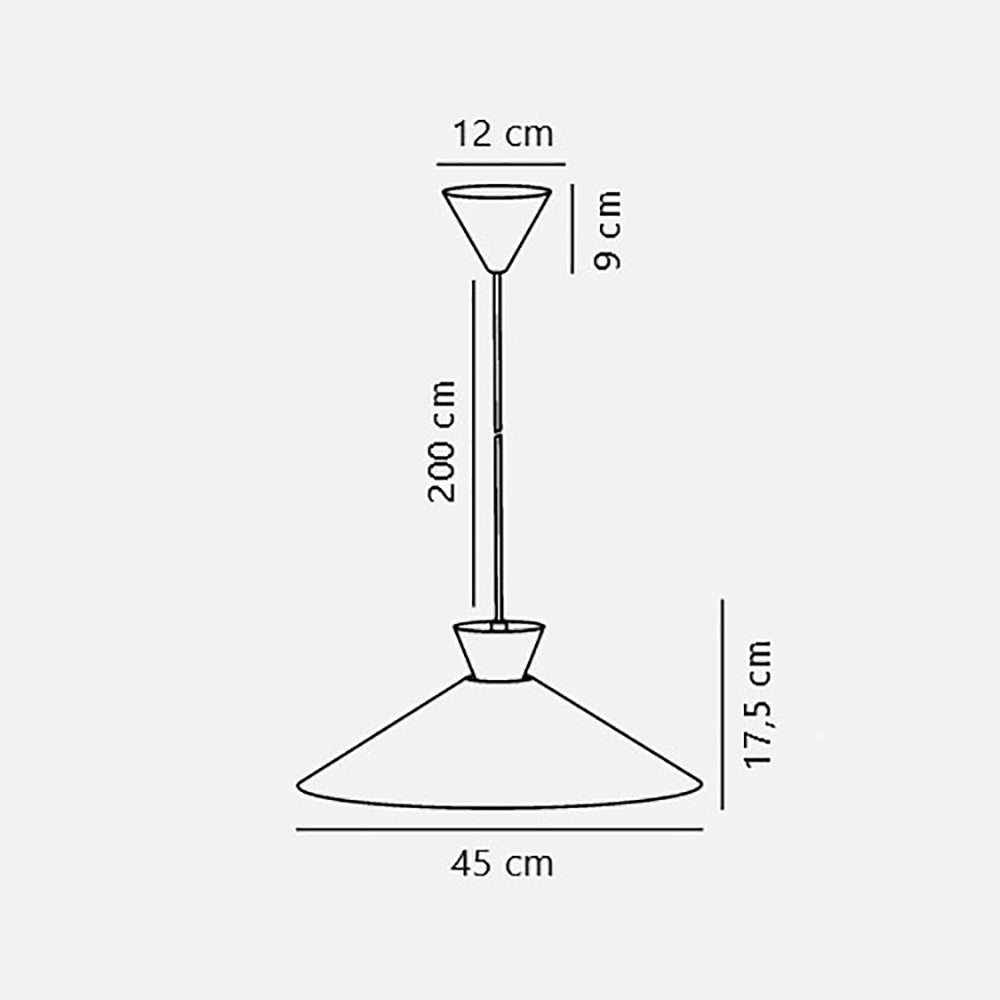 Dial Pendant Light W450mm White Metal - 2213353001