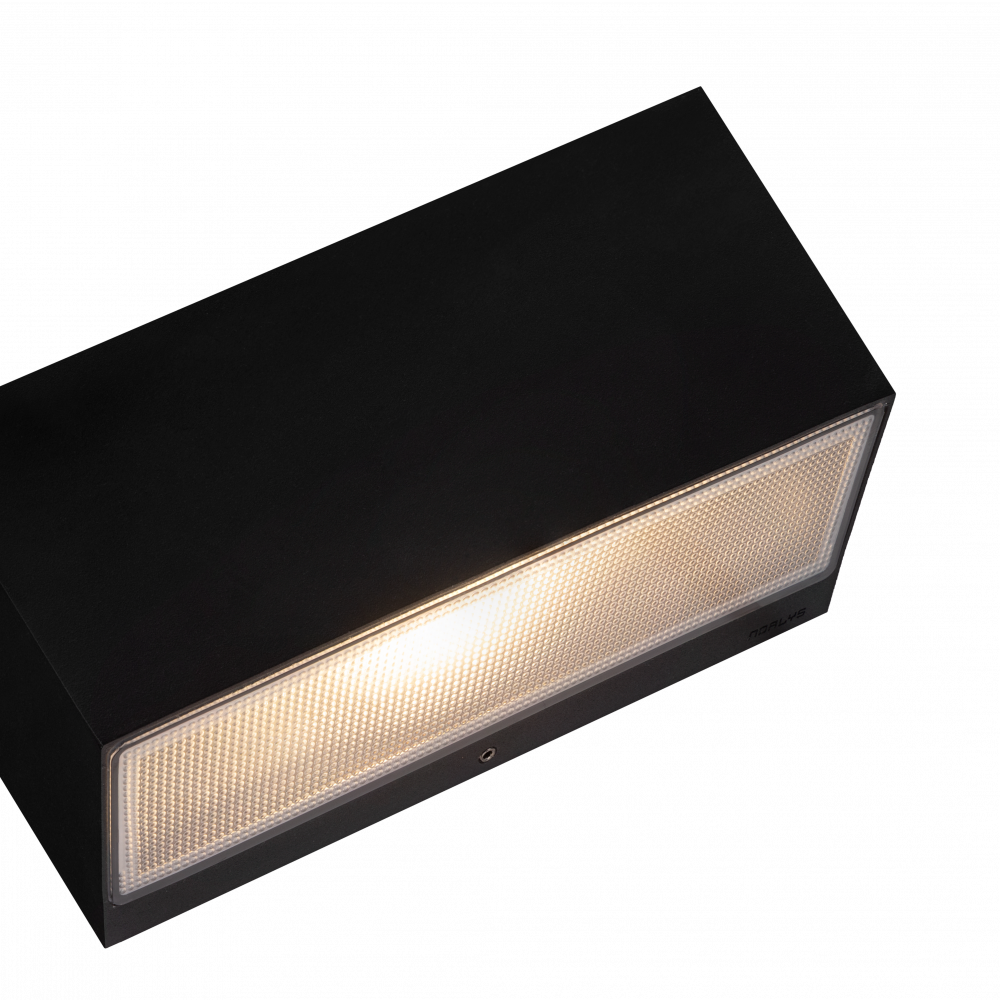 Asker Big Aluminium Up & Down LED Wall Light 9W Black - NLYS.1303B