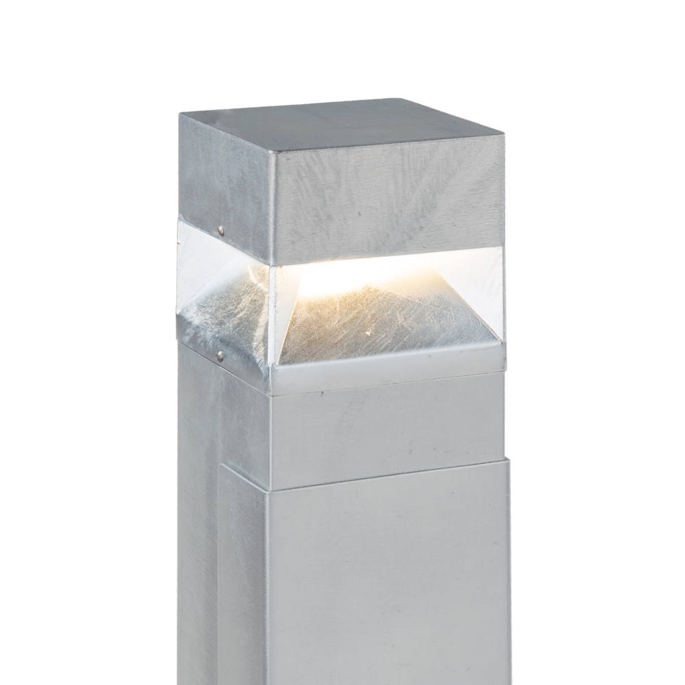 Arvika Steel Bollard Light 9W Galvanized Steel - NLYS.899GA