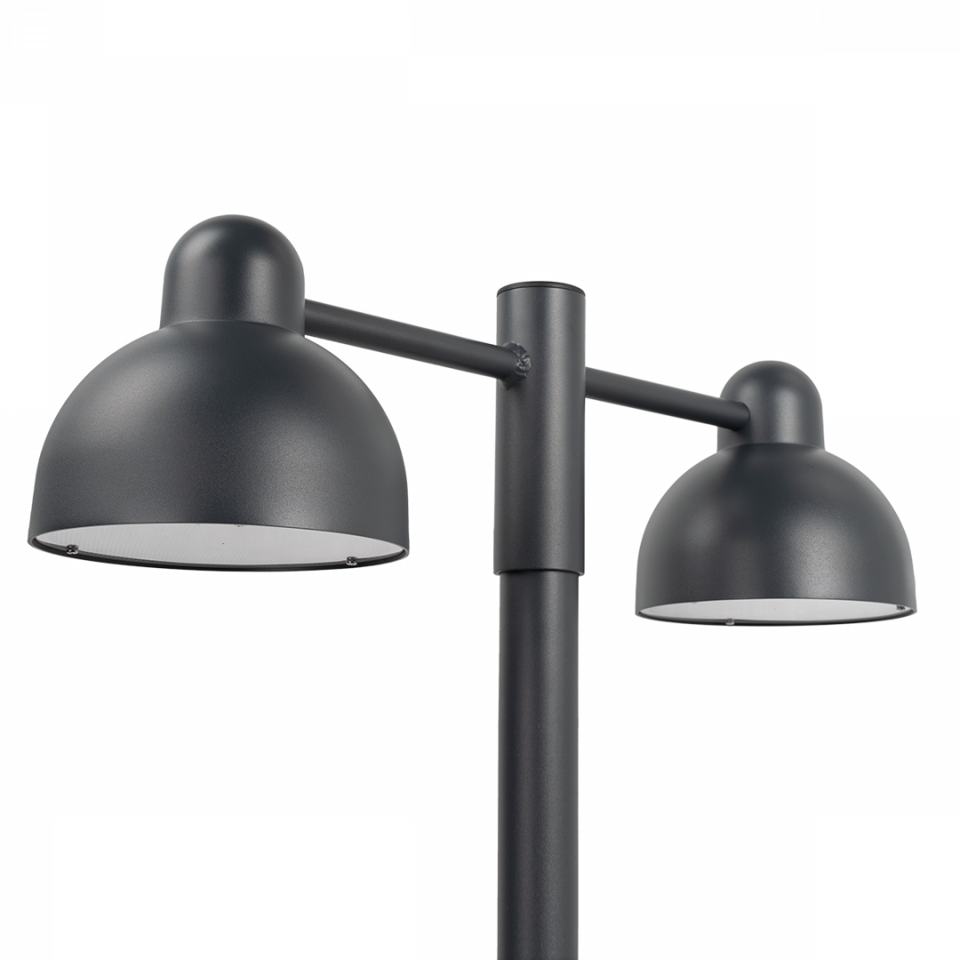 Koster Post Top 2 Light 50mm Pole Aluminium or Graphite