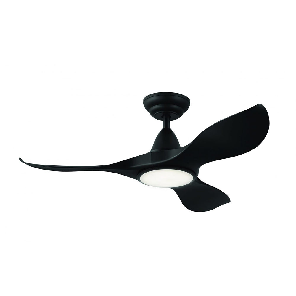 Buy DC Ceiling Fans With Light Australia Noosa 40" DC Fan ABS Light Matt Black - 204788