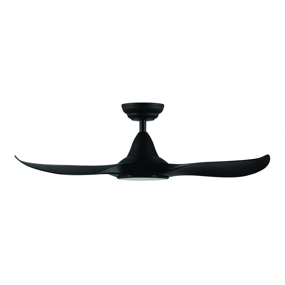 Buy DC Ceiling Fans With Light Australia Noosa 40" DC Fan ABS Light Matt Black - 204788