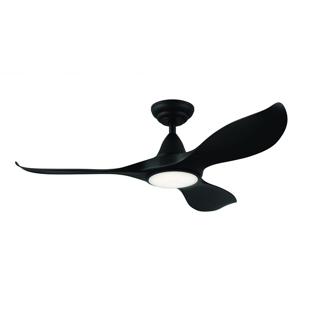 Buy DC Ceiling Fans With Light Australia Noosa 46" DC Fan ABS Light Matt Black - 204802