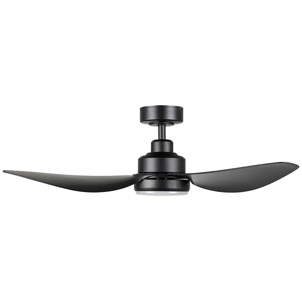 Buy DC Ceiling Fans With Light Australia Torquay 42" DC Fan Matt Black With 20W TRI Colour LED - 20522602