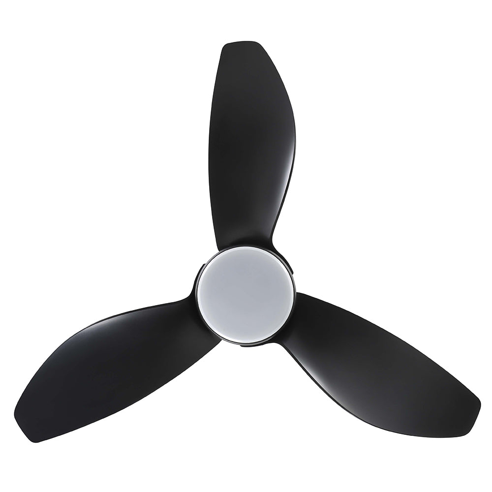 Buy DC Ceiling Fans With Light Australia Torquay 42" DC Fan Matt Black With 20W TRI Colour LED - 20522602