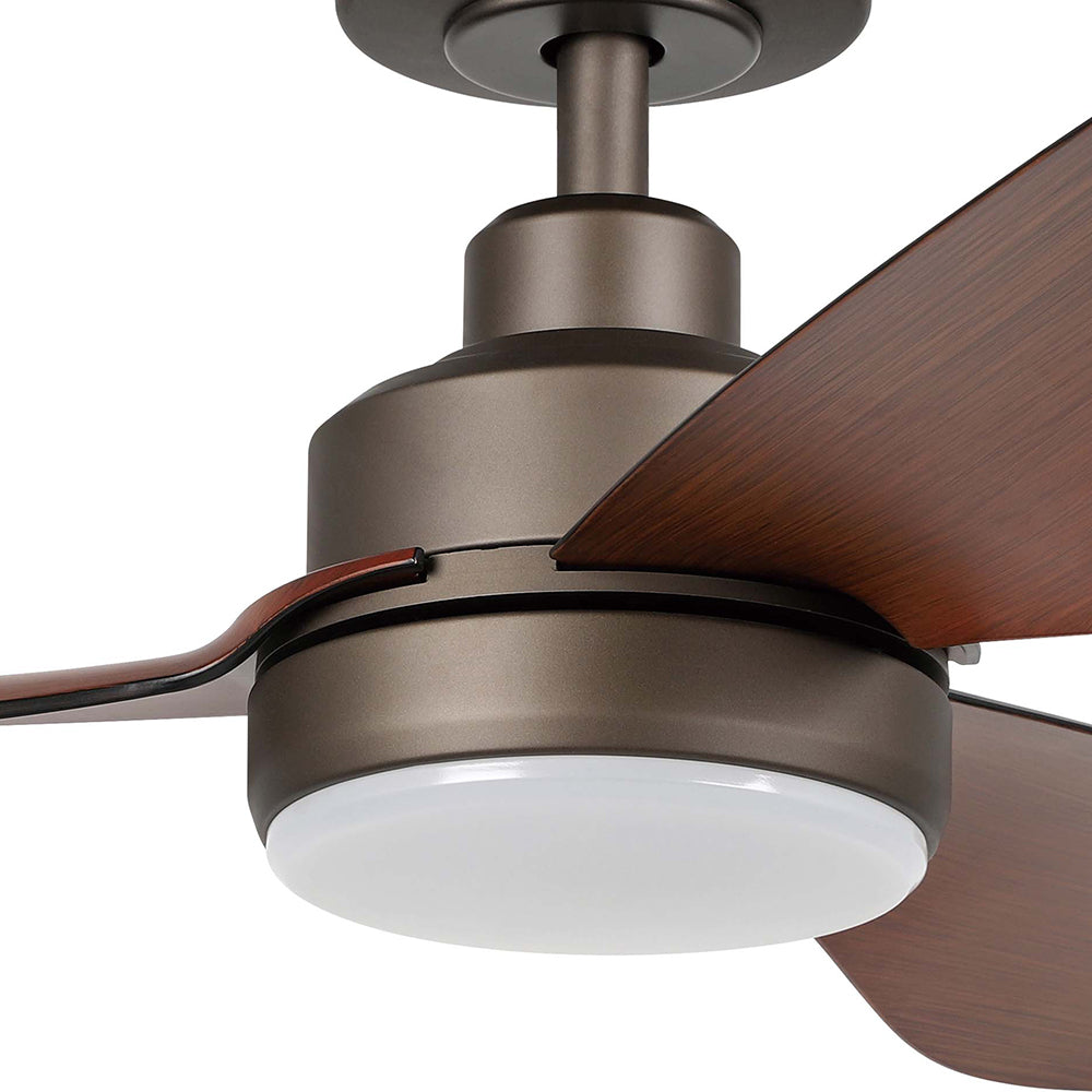 Buy DC Ceiling Fans With Light Australia Torquay 48" DC Fan Oil Rubbed Bronze With 20W TRI Colour LED - 20522812