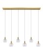 Terque LED Pendant Light 5.4W 3000K Brushed Brass & Clear - 206681