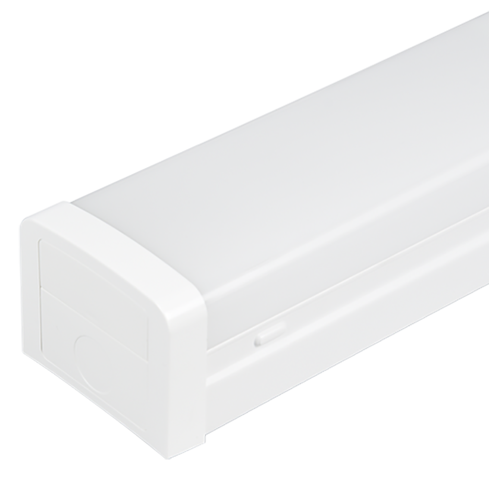 Buy LED Batten Lights Australia Stellar V LED Batten Light With Sensor L600mm White Metal 5 CCT - 211023DS