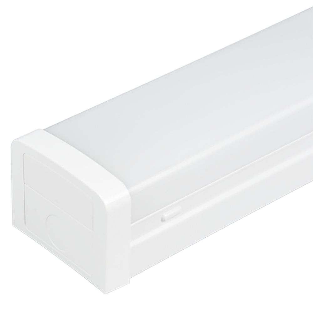 Buy LED Batten Lights Australia Stellar V LED Batten Light With Sensor L1200mm White Metal 5 CCT - 211024DS