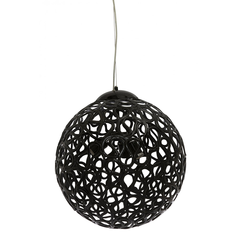 Buy Pendant Lights Australia Fiorentino Lighting - OREGON 1 Light Pendant 500mm Black