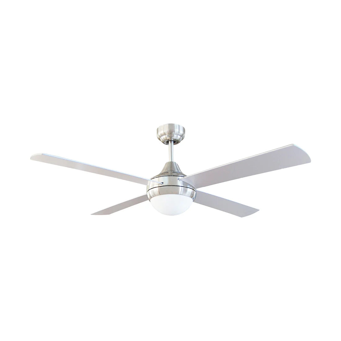 Tempo Plus AC Ceiling Fan 48" With Light Brushed Aluminium - 22273/13