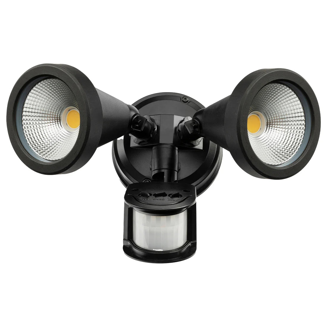 Stinger LED Twin Security Light with Sensor 10W 4000K Black - 22289/06