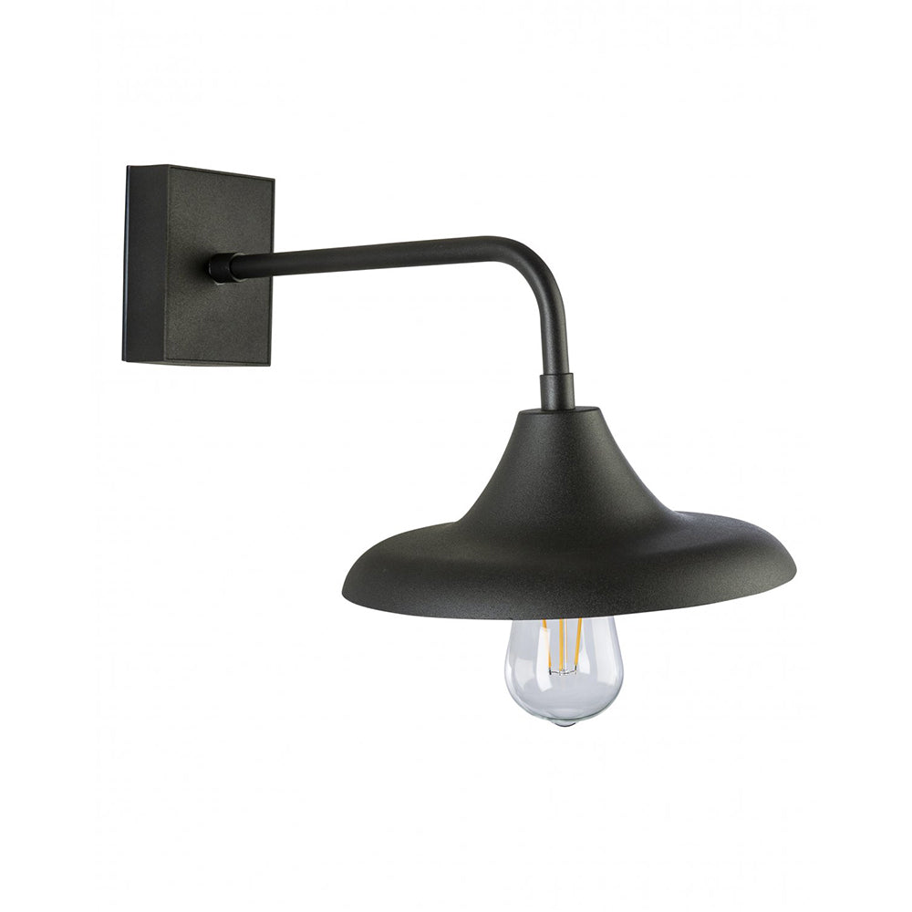 Buy Exterior Wall Lights Australia Fiorentino Lighting - KRON 1 Light Wall Light Black