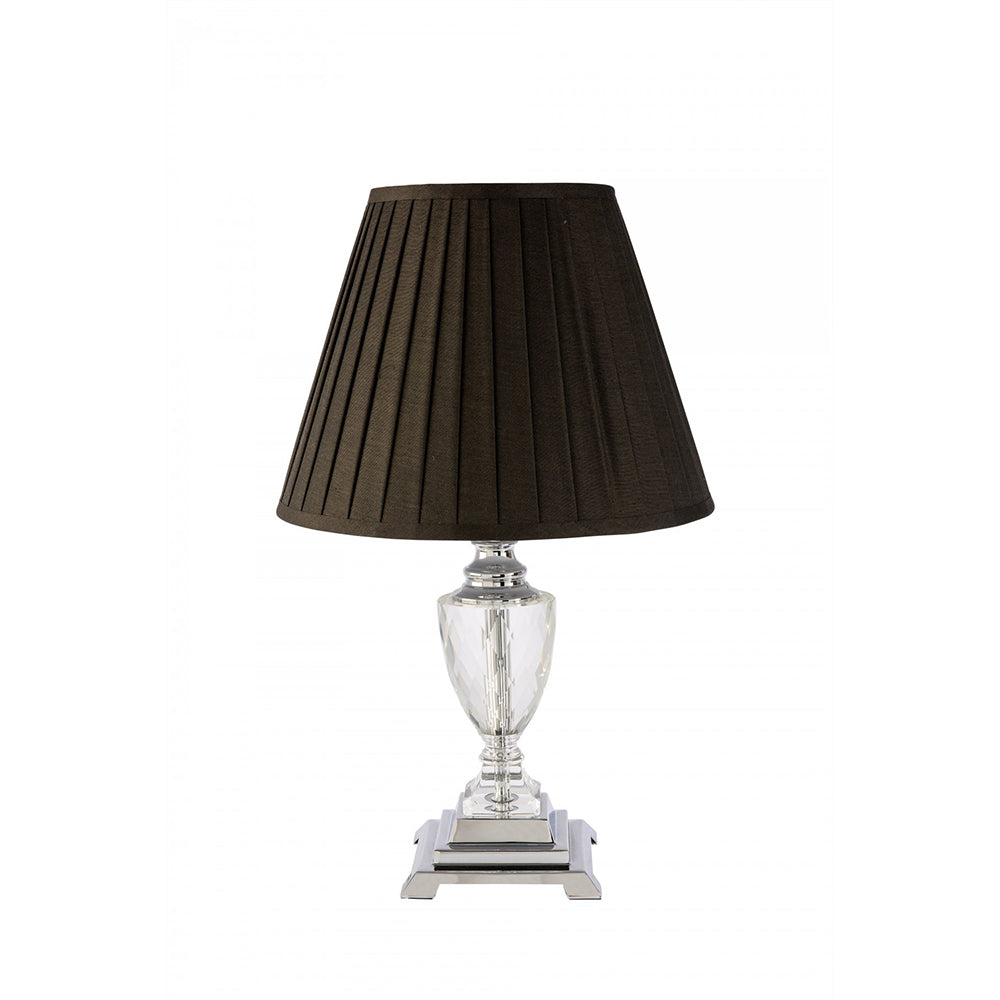 Fiorentino Lighting - POTENZA 1 Light Crystal Table Lamp Black