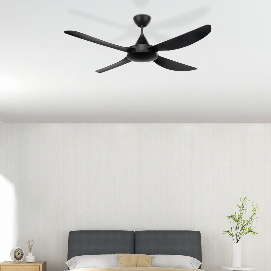 Vector DC Ceiling Fan 56" Black - 22691/06
