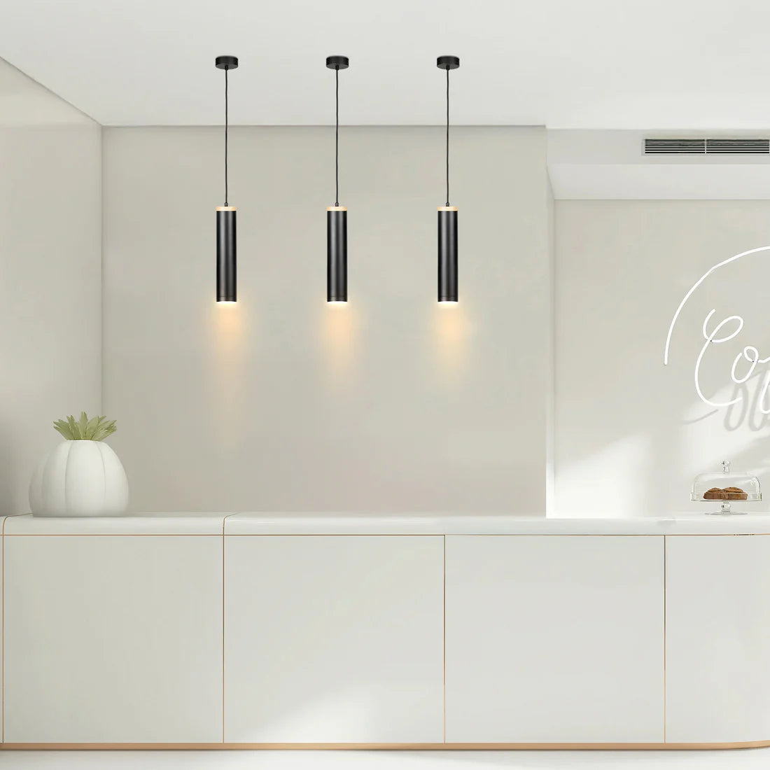 Luca LED Pendant Light 7W 4200K Black - 22747/06