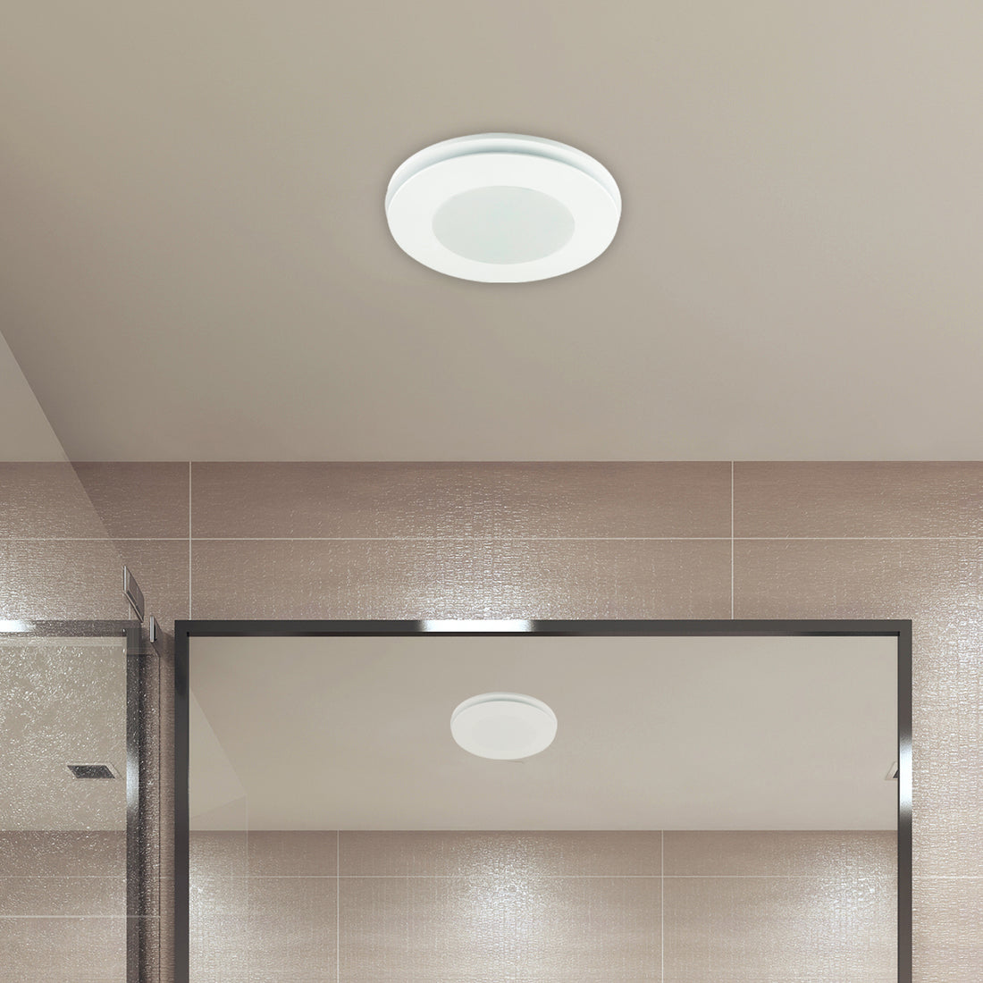 Blizzard 270mm White DC Exhaust Fan With LED Light 20W 3CCT - 22773/05