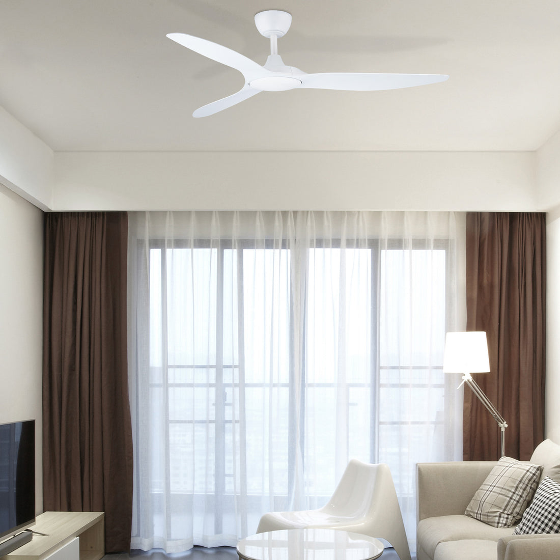 Fantastic DC Ceiling Fan 52" White - 22804/05
