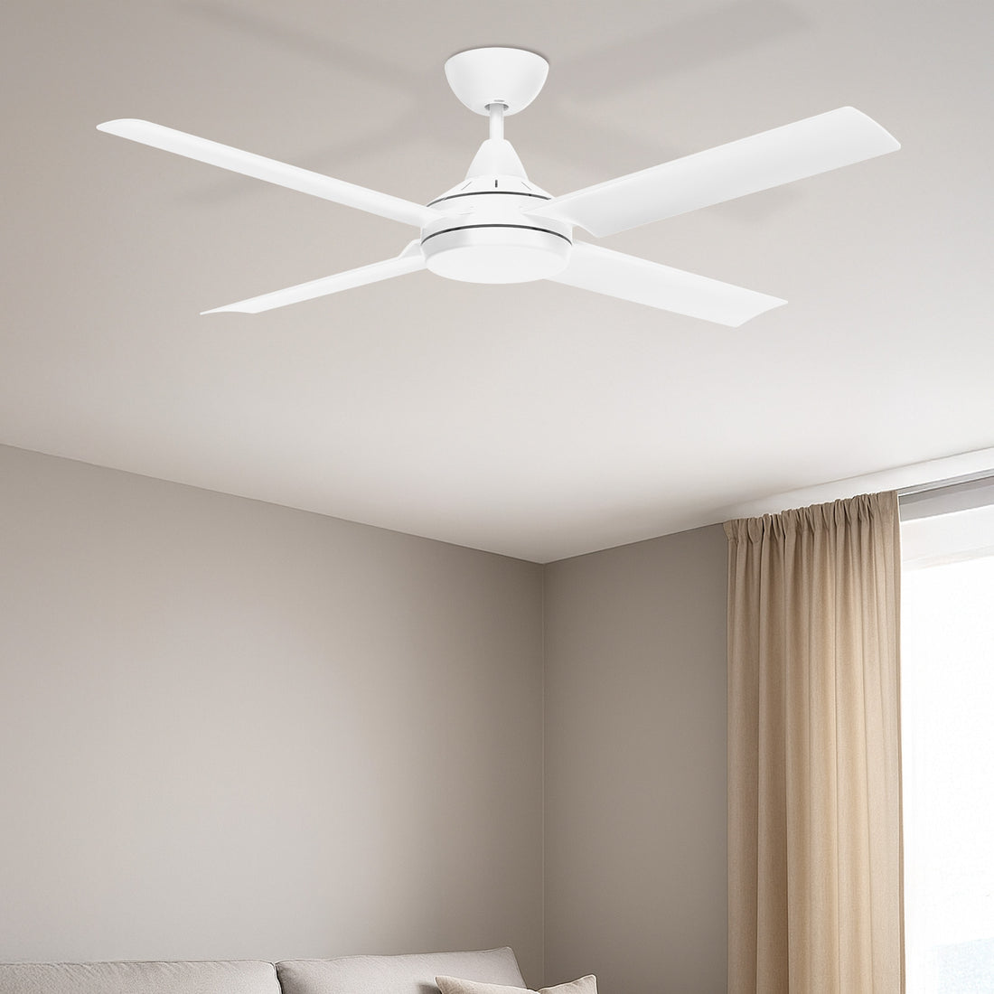 Cairns AC Ceiling Fan 48" White - 22874/05
