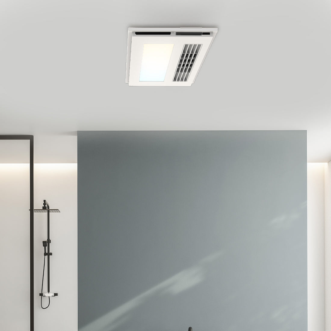 Nevada LED 4 In 1 Bathroom Heater 23W Tri Colour White - 22887/05